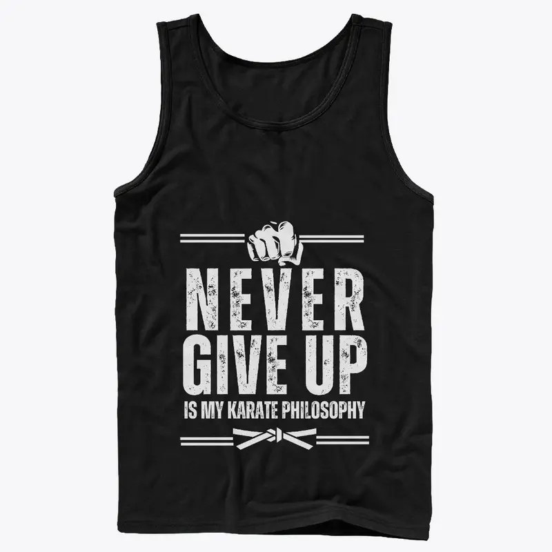 "Never Give Up Is My Karate Philosophy"